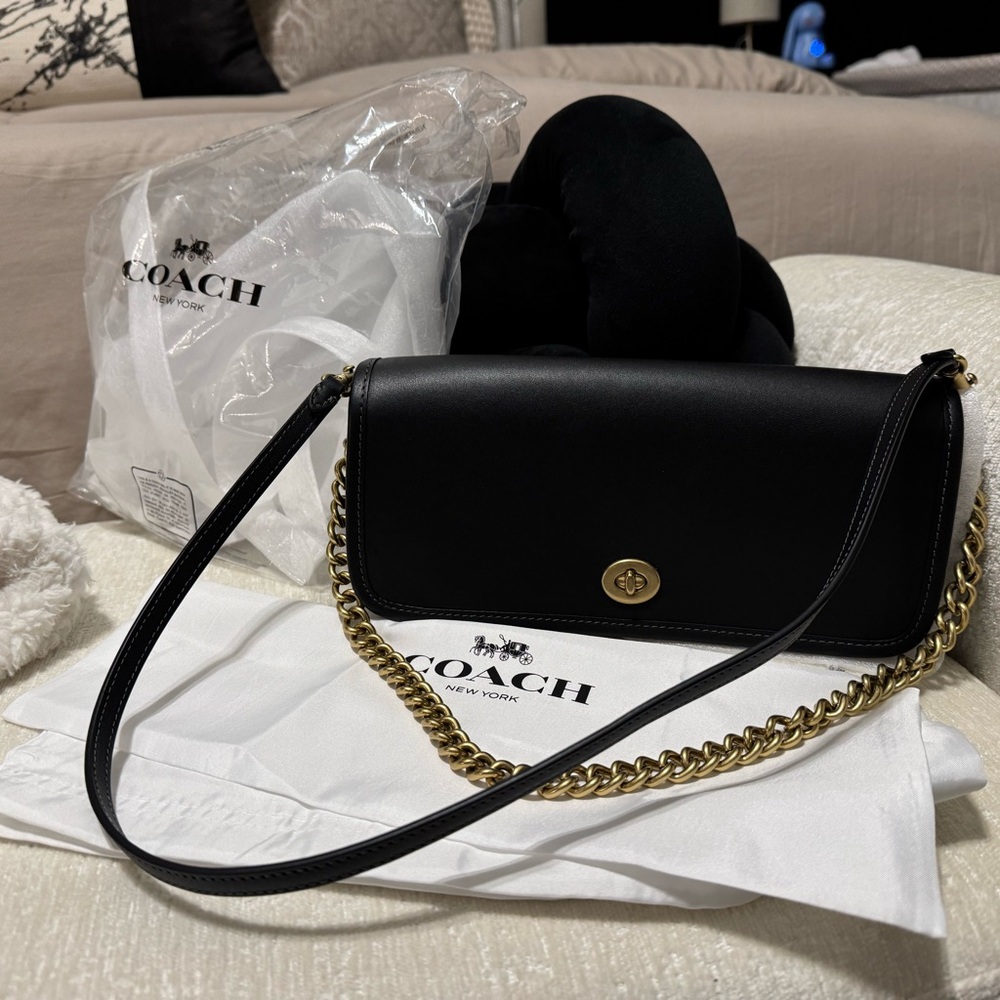 Coach Black Leather Bag